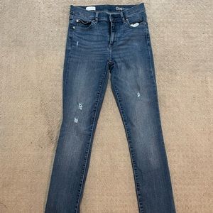 Gap, size 27 regular, slim straight, medium wash